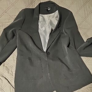 Women's Charcoal Gray Blazer